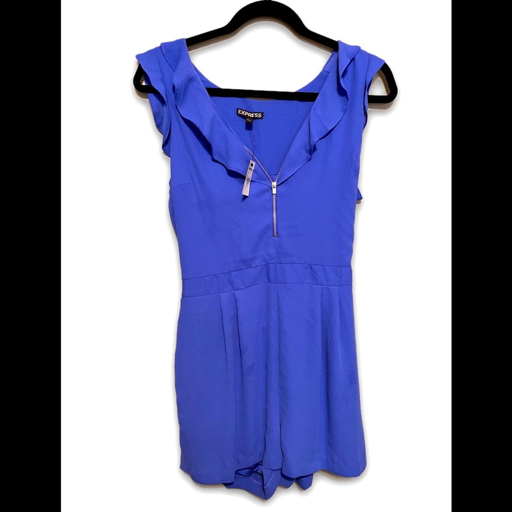 COPY - Blue shortsleeved romper